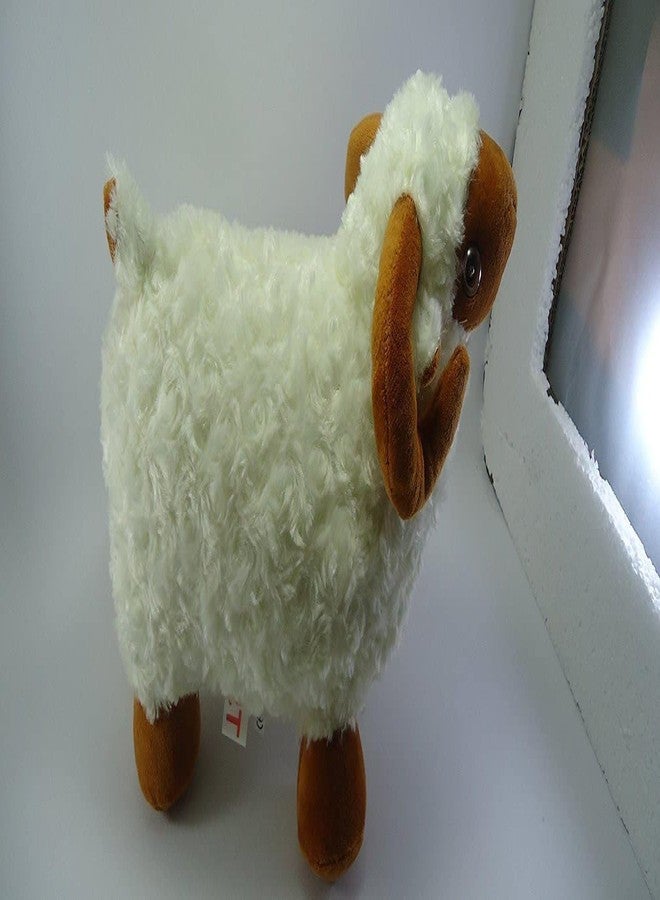 Tickles Cute Sheep Soft Stuffed Plush Animal Toy for Kids Birthday Gift (Size: 28 cm; Color: White) - Image 4